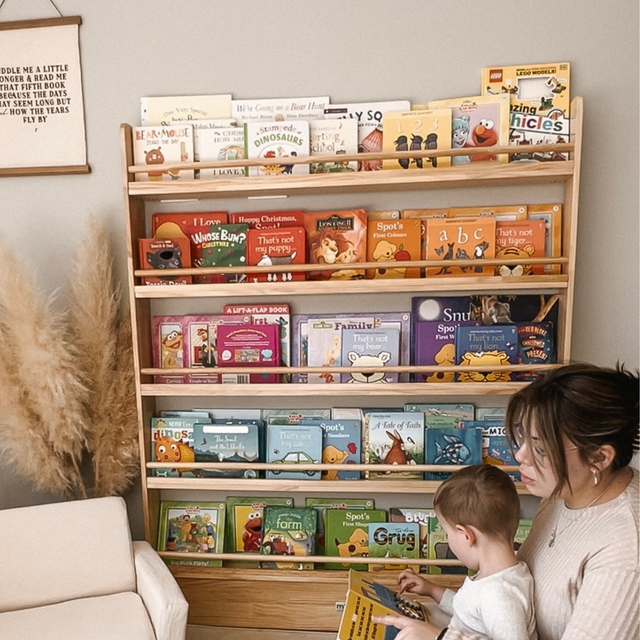 Little Readers Book Shelf - Varnished-Furniture & Décor-My Happy Helpers