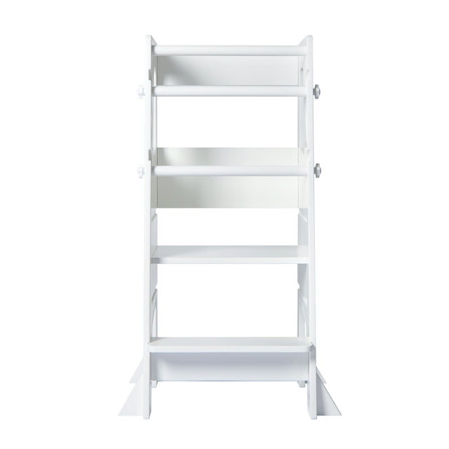 Little Risers Adjustable Learning Tower - White with Magnetic Whiteboard