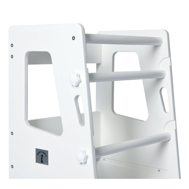Little Risers Adjustable Learning Tower - White with Magnetic Whiteboard
