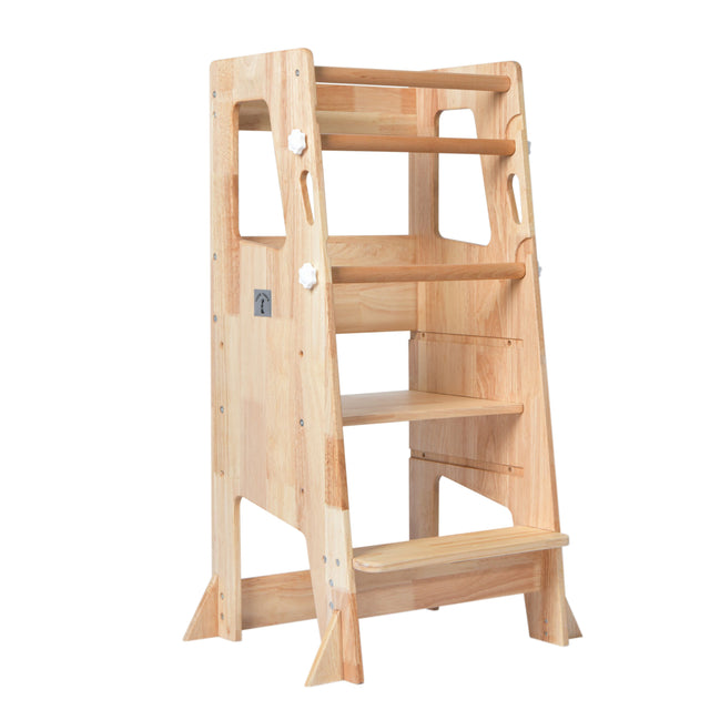 Little Risers Learning Tower - Solid Wood with Magnetic Whiteboard