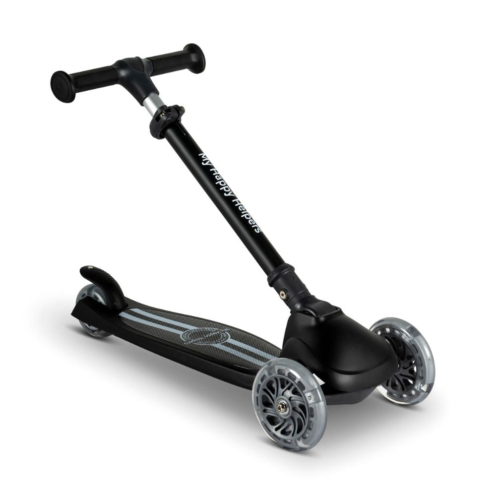 MHH 3 Wheel Folding Scooter - Jet Black