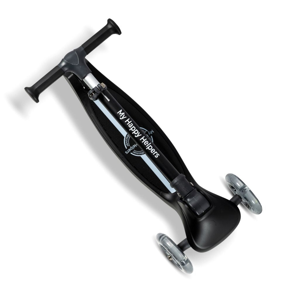 MHH 3 Wheel Folding Scooter - Jet Black
