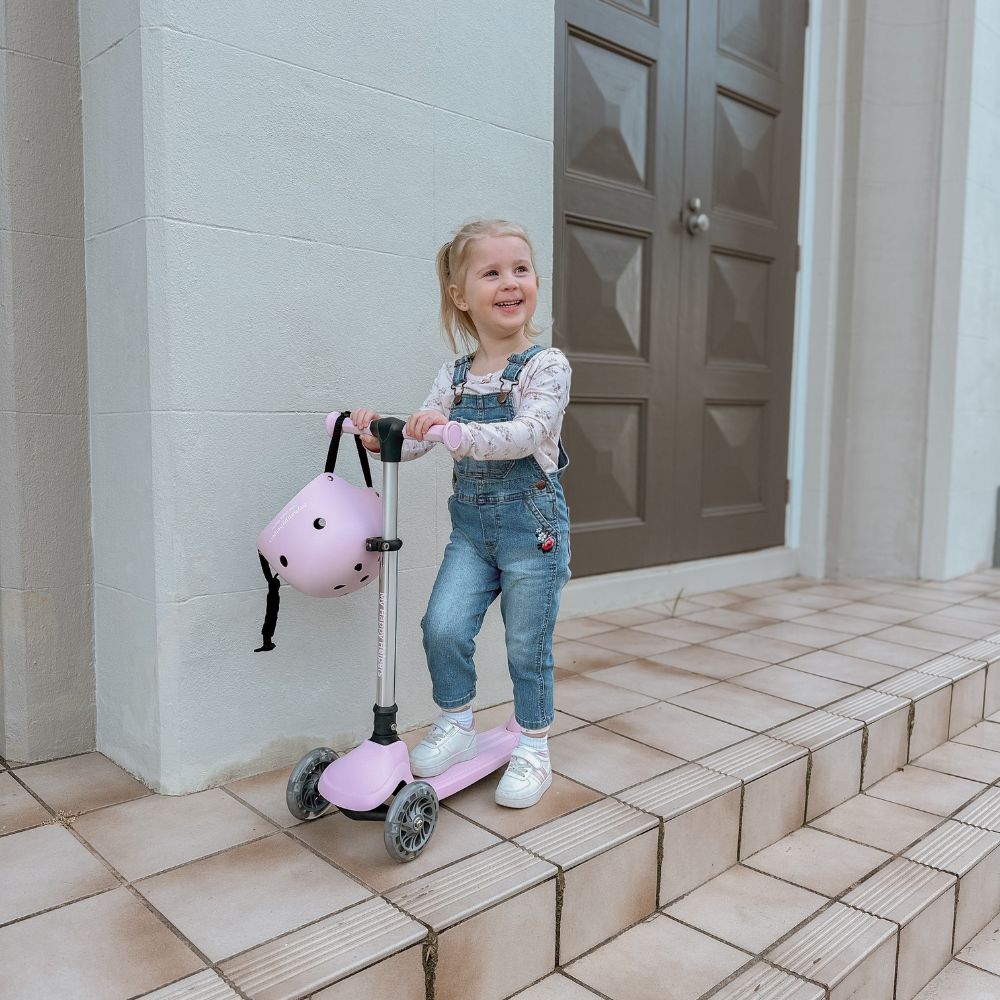 MHH 3 Wheel Folding Scooter - Rose Pink