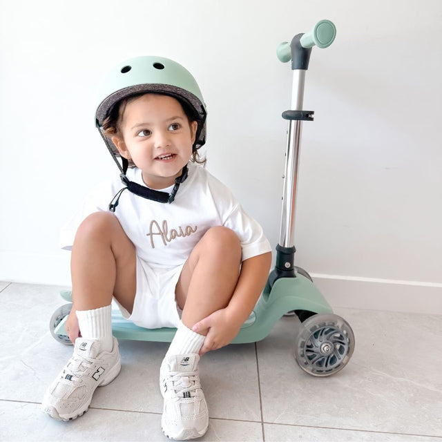 MHH 3 Wheel Folding Scooter - Sage Green
