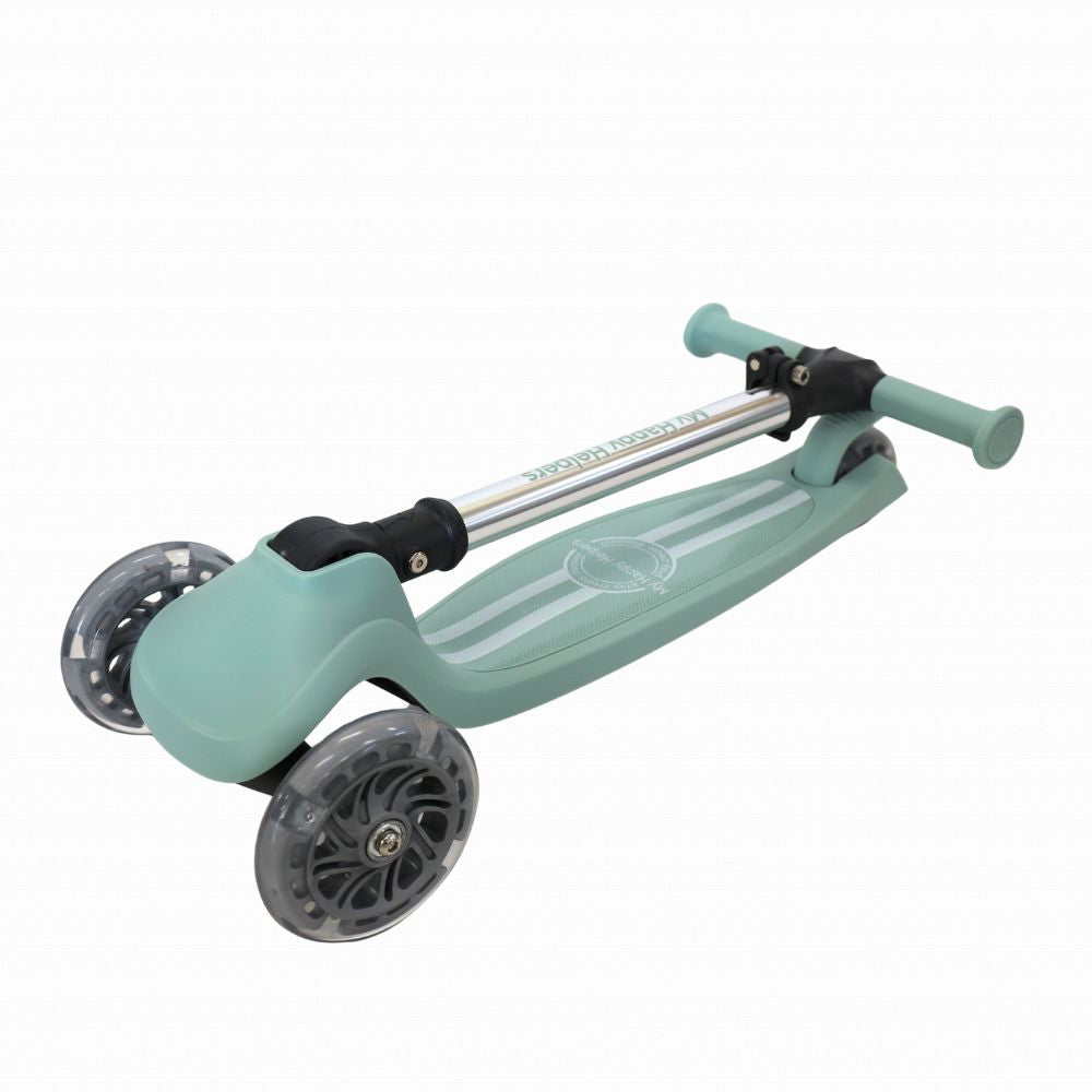 MHH 3 Wheel Folding Scooter - Sage Green