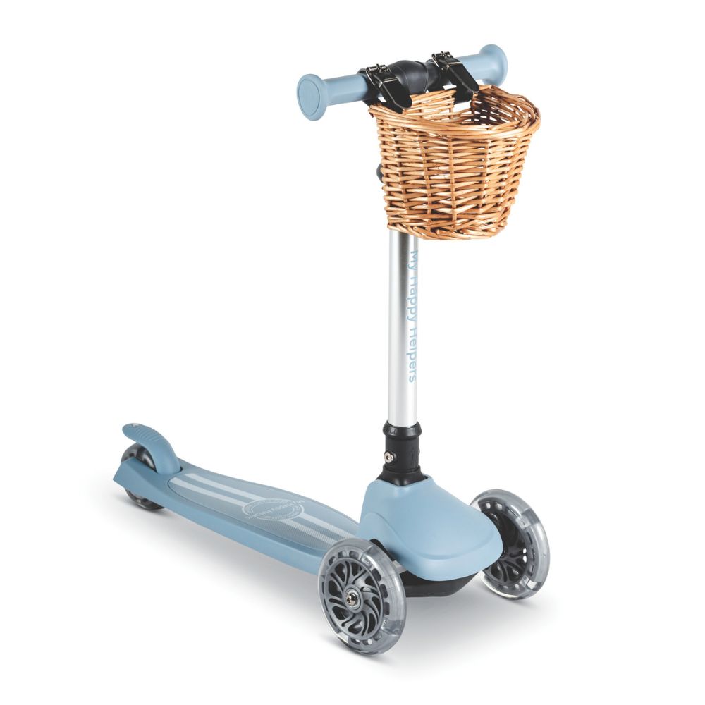 MHH 3 Wheel Folding Scooter - Slate Blue