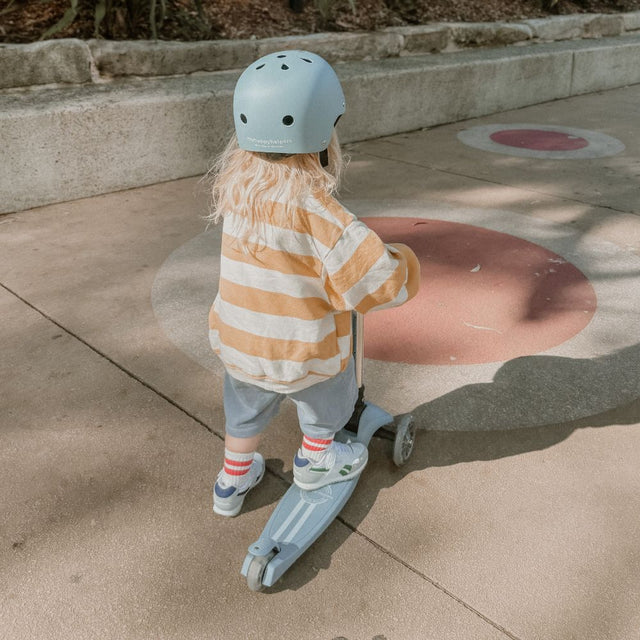 MHH 3 Wheel Folding Scooter - Slate Blue