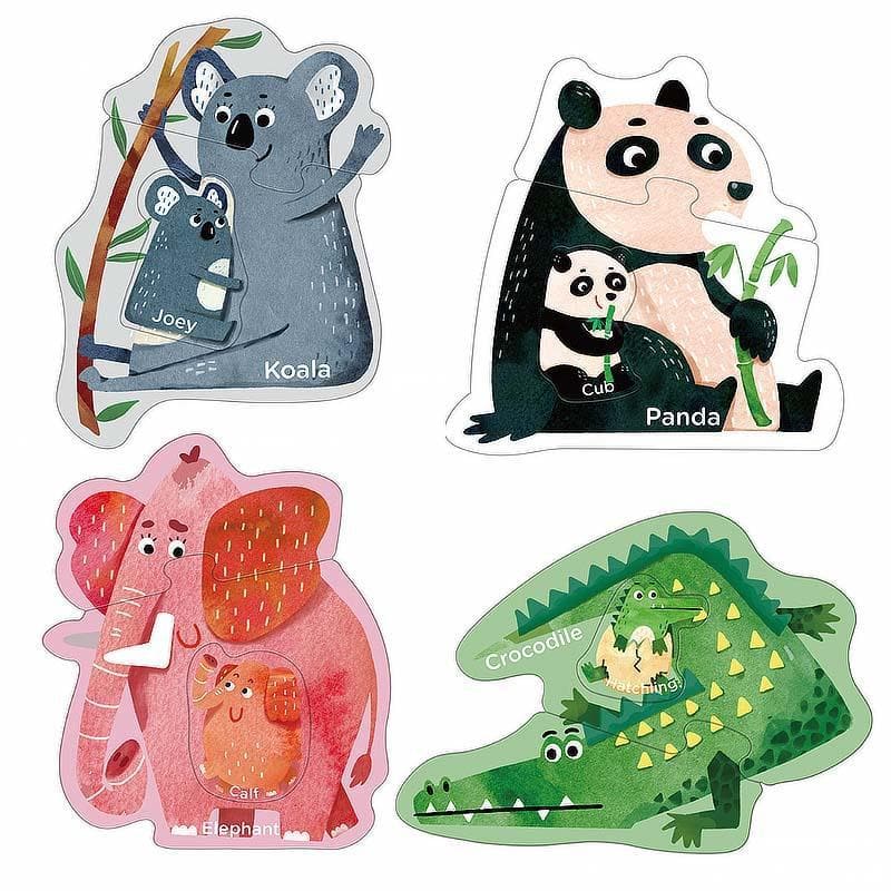 MI Growth Puzzle Level 1 - Match Babe Animals