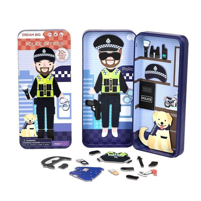 Magnetic Puzzle Box - Police Officer