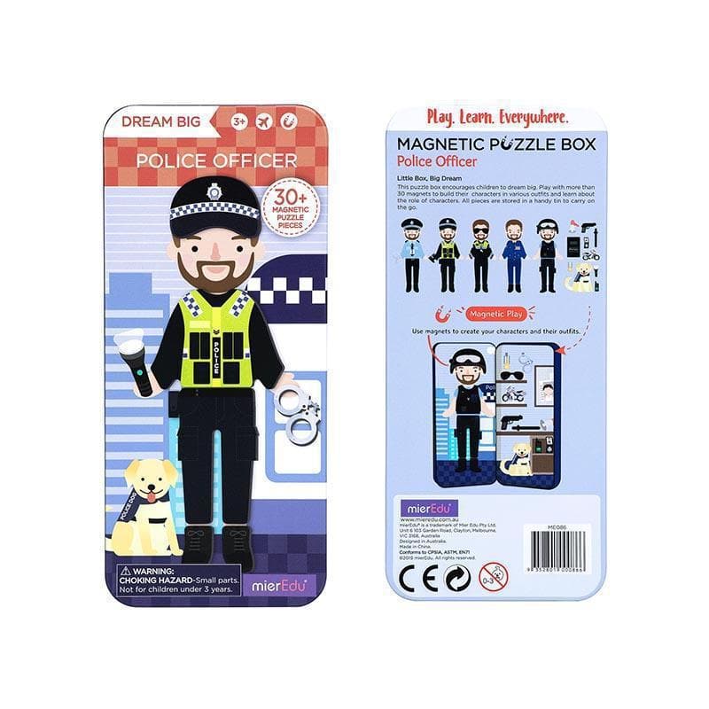 Magnetic Puzzle Box - Police Officer
