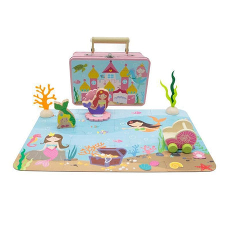 Mermaid Playset in Tin Case