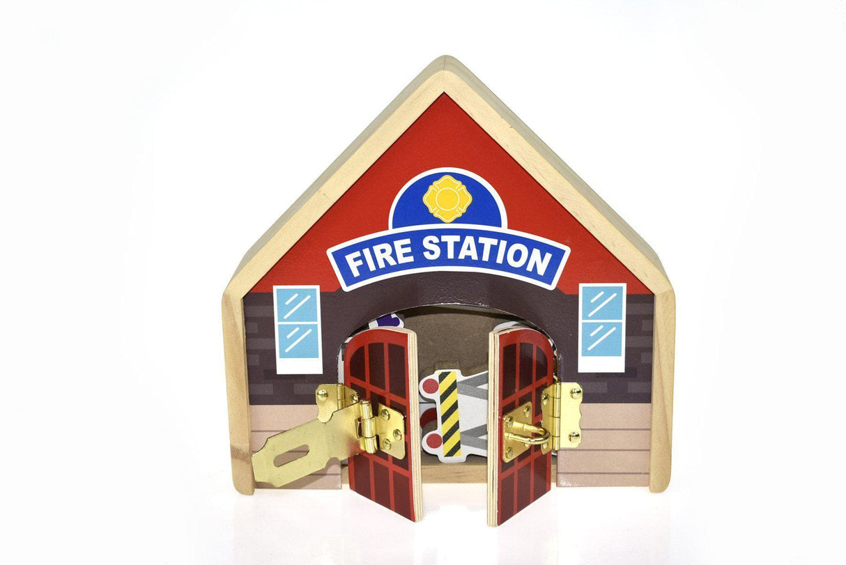 Metal Latch Playset - Firestation