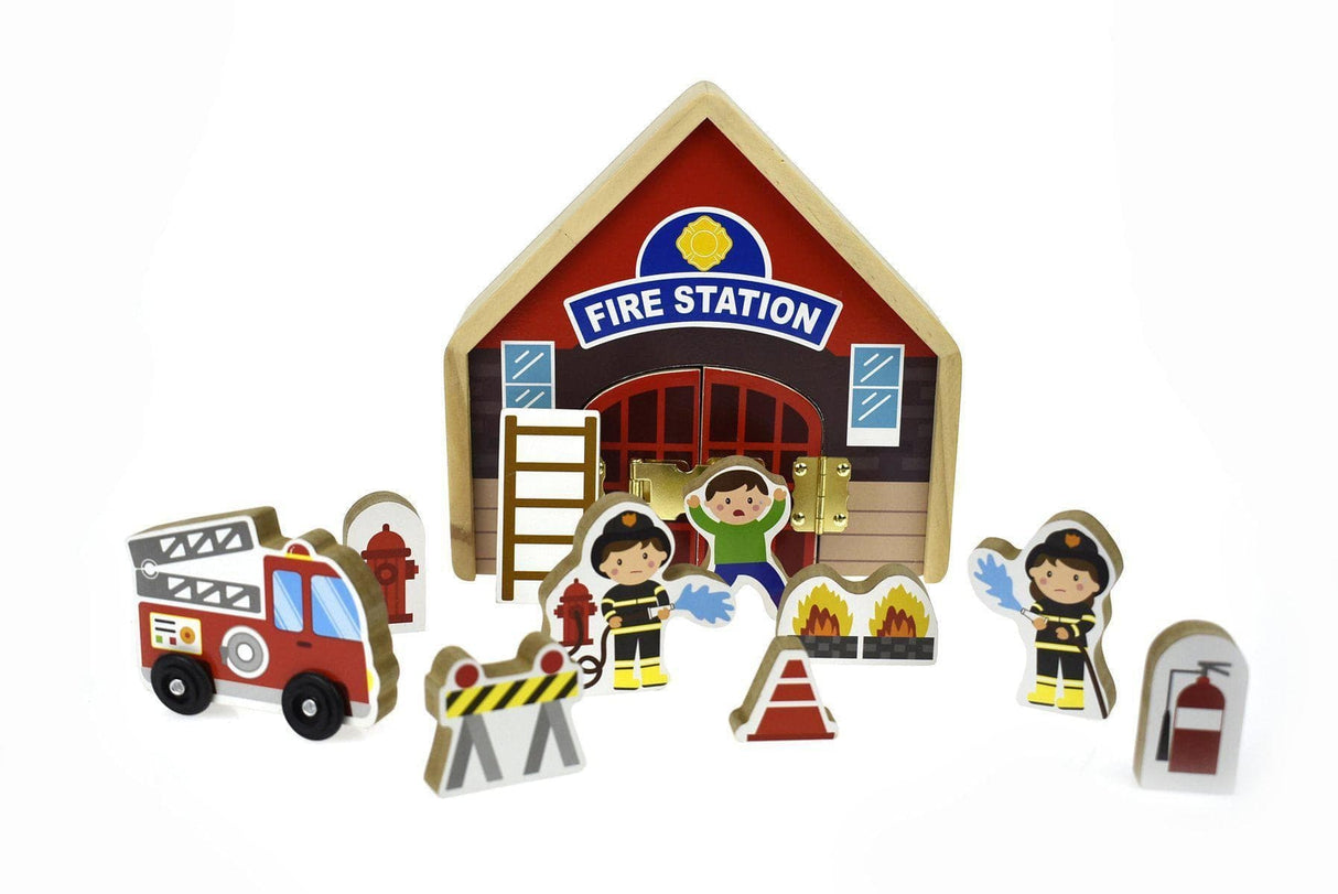 Metal Latch Playset - Firestation