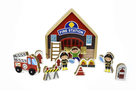 Metal Latch Playset - Firestation