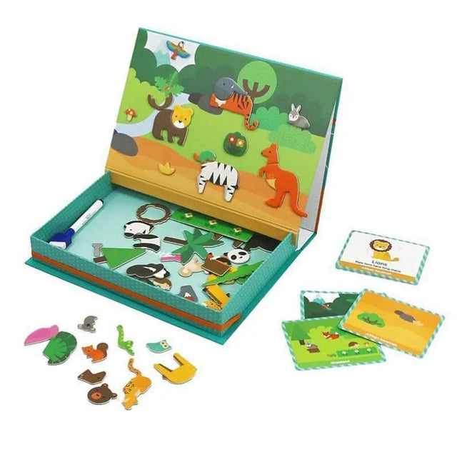 Mier Edu Magnetic Art Case - Animal World