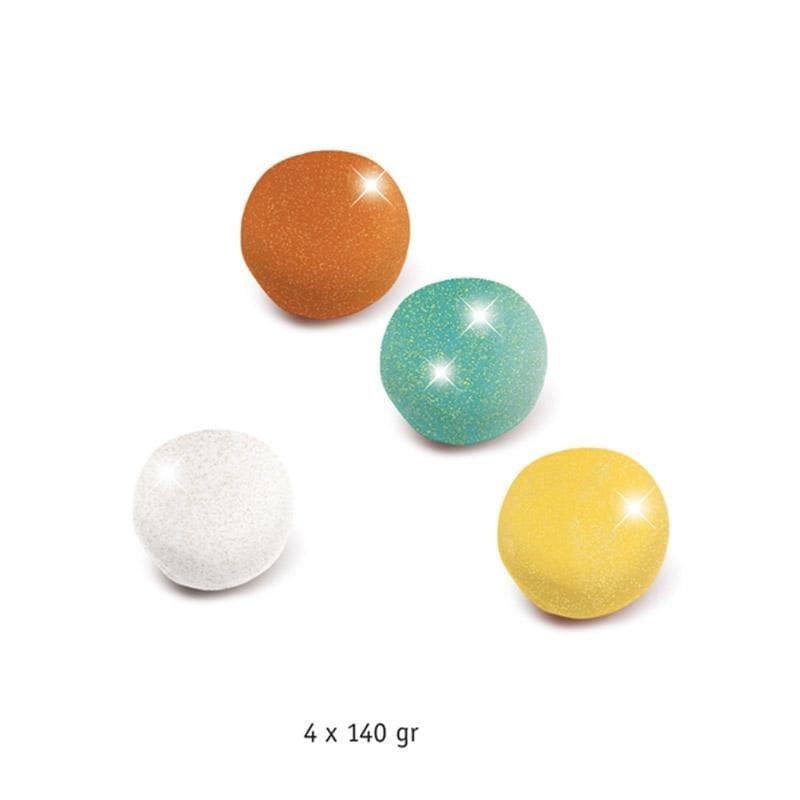 Modelling Dough - Glittery - 4 Pots