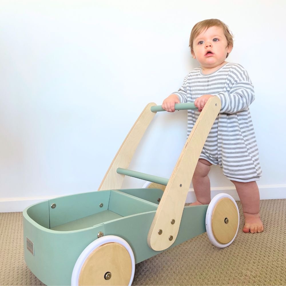 Montessori Baby Walker - Sage Green