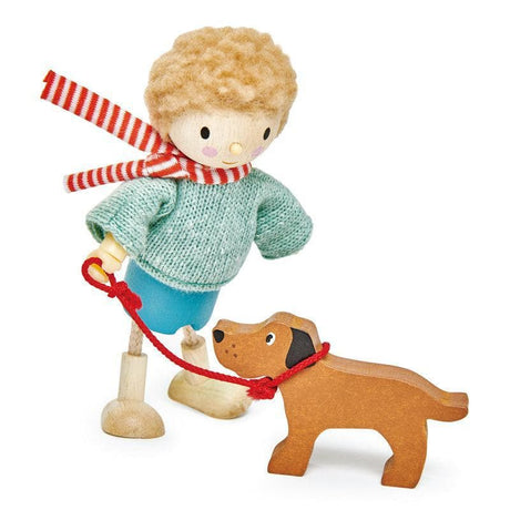 Mr. Goodwood with Flexible Limbs & His Dog-Imaginative Play-My Happy Helpers