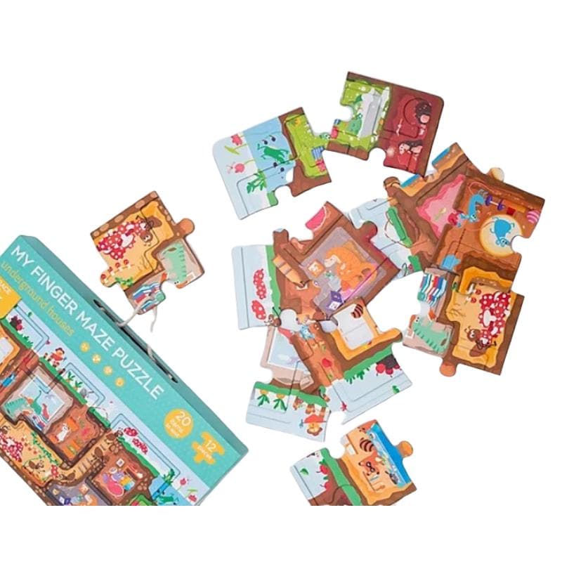 My Finger Maze Puzzle - Underground Houses