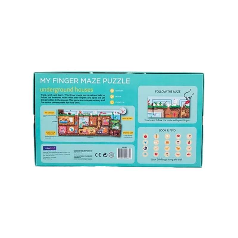 My Finger Maze Puzzle - Underground Houses