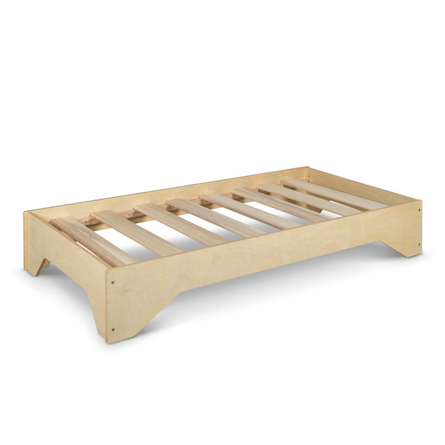 My First Monti Floor Bed- Varnished Birch