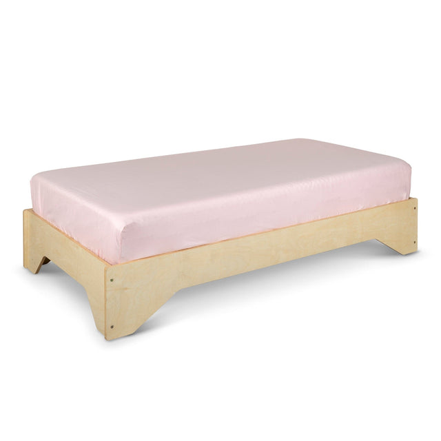 My First Monti Floor Bed- Varnished Birch