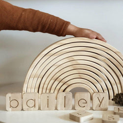 My Happy Helpers Natural Wooden Rainbow Stacker