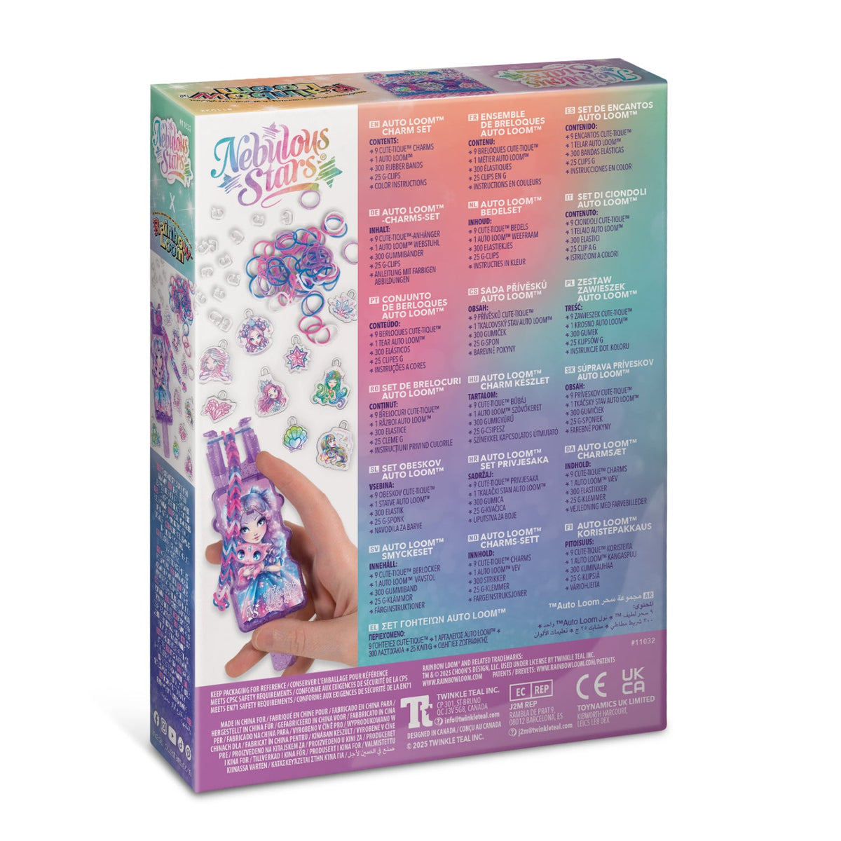 Close-up detail of the Rainbow Loom - Nebulous Stars Auto Loom Charm Set (335pcs)
