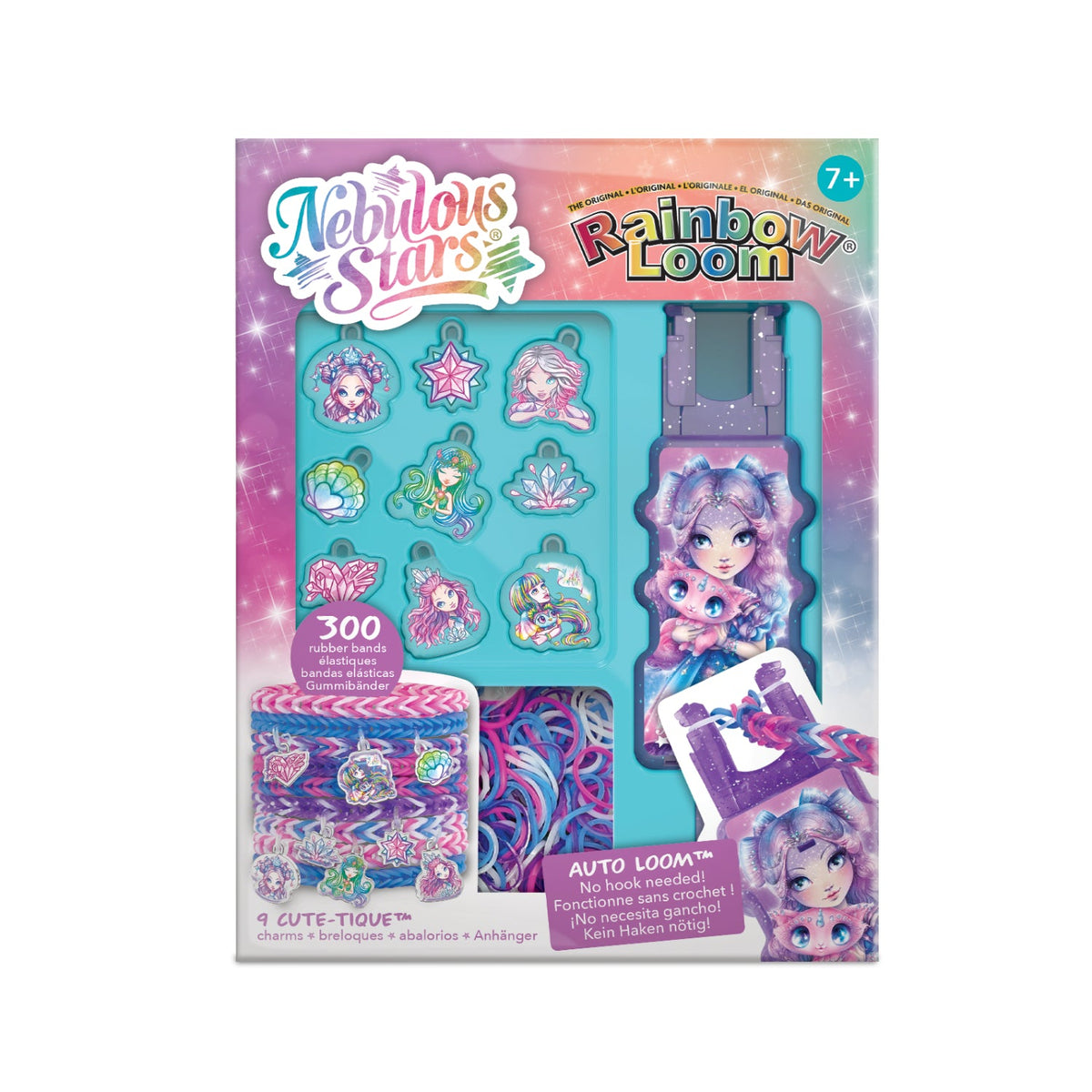 Rainbow Loom - Nebulous Stars Auto Loom Charm Set (335pcs) in use