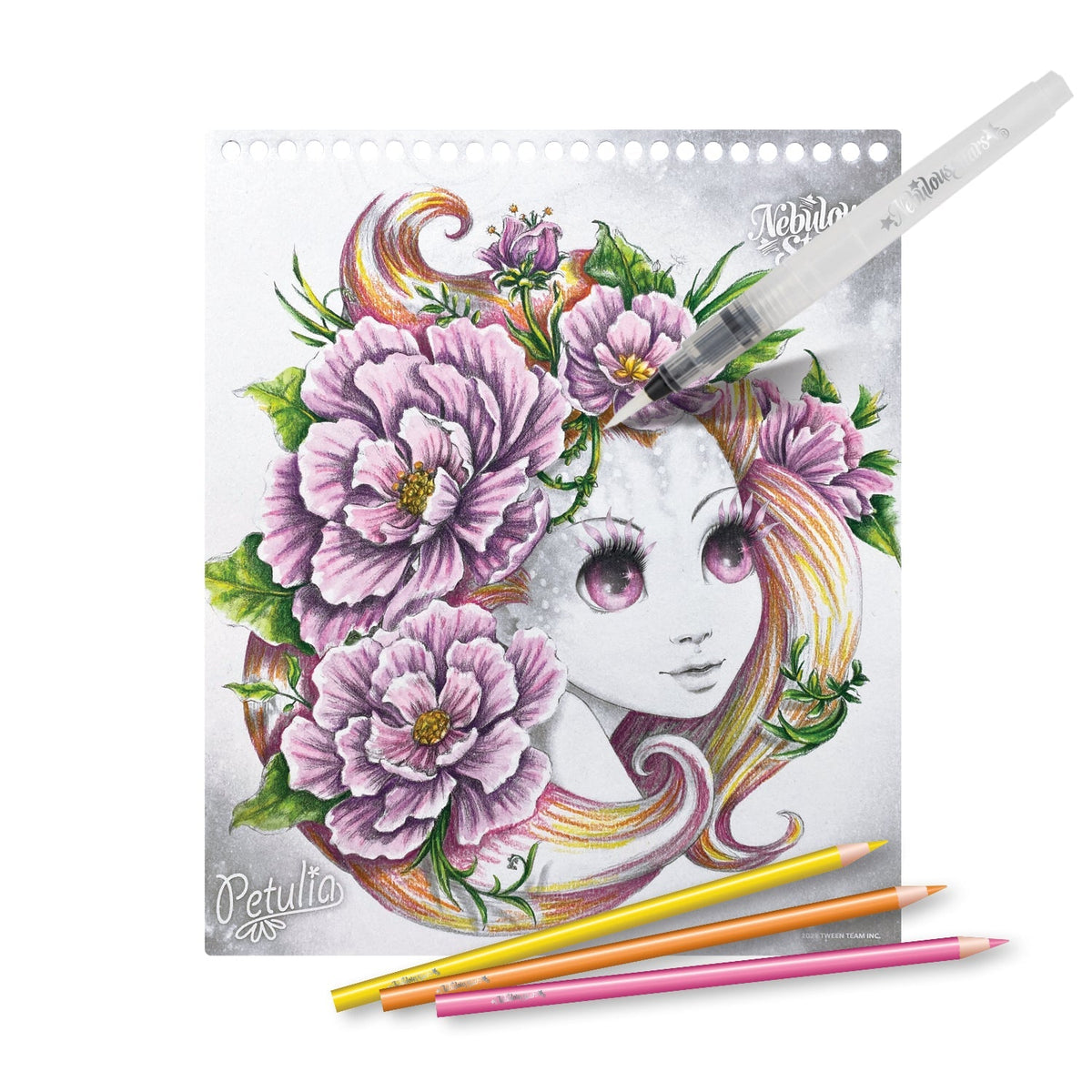 Nebulous Stars Watercolouring Book Set – 20 unique hand-drawn illustrations to paint