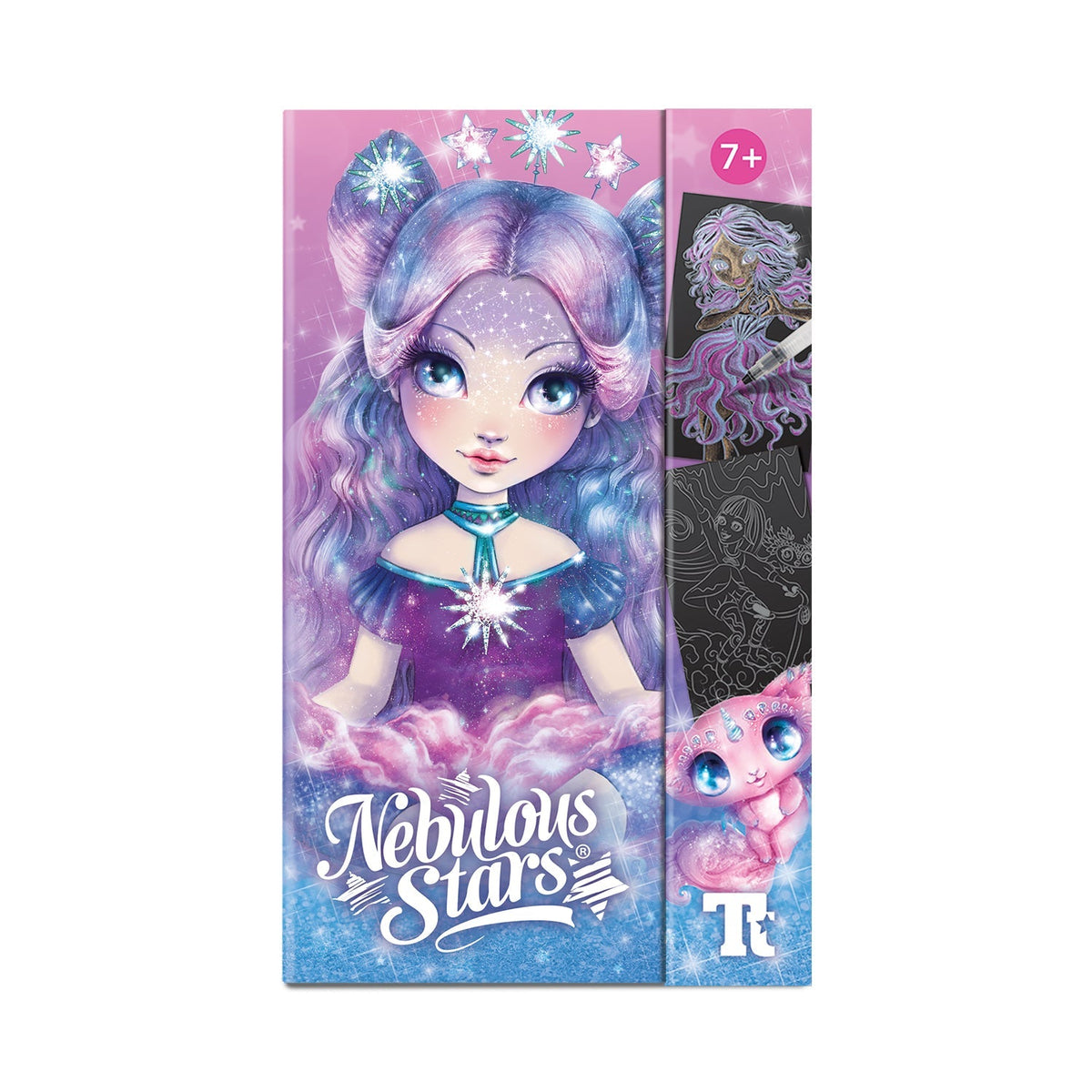 Nebulous Stars Watercolour-to-Go 16pg Book in use during a craft session