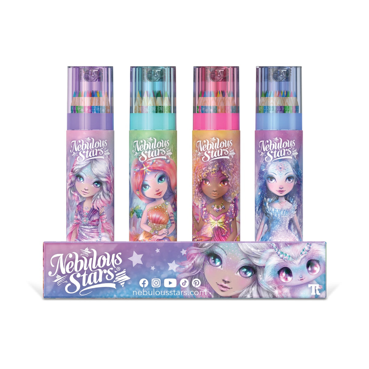 Nebulous Stars Sketch & Colour Pencil Tube craft kit for children