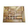 Natural Wood Blocks – 34 Pcs