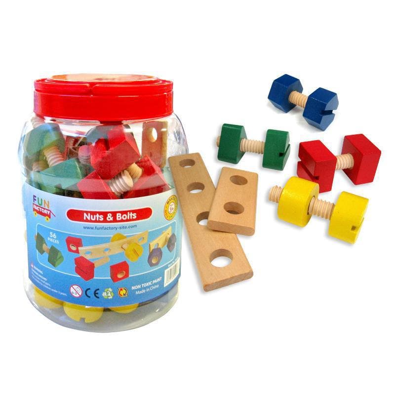 Nuts & Bolts in a Jar - 56pcs