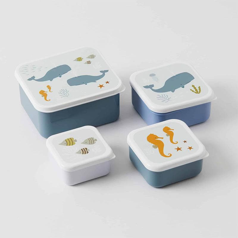 Ocean Lunch & Snack Box - Set of 4