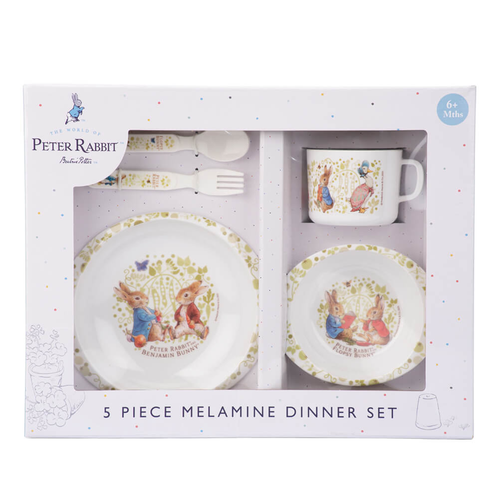 Classic Peter Rabbit: 5pc Dinner Set