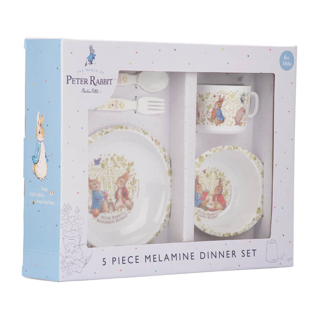 Classic Peter Rabbit: 5pc Dinner Set