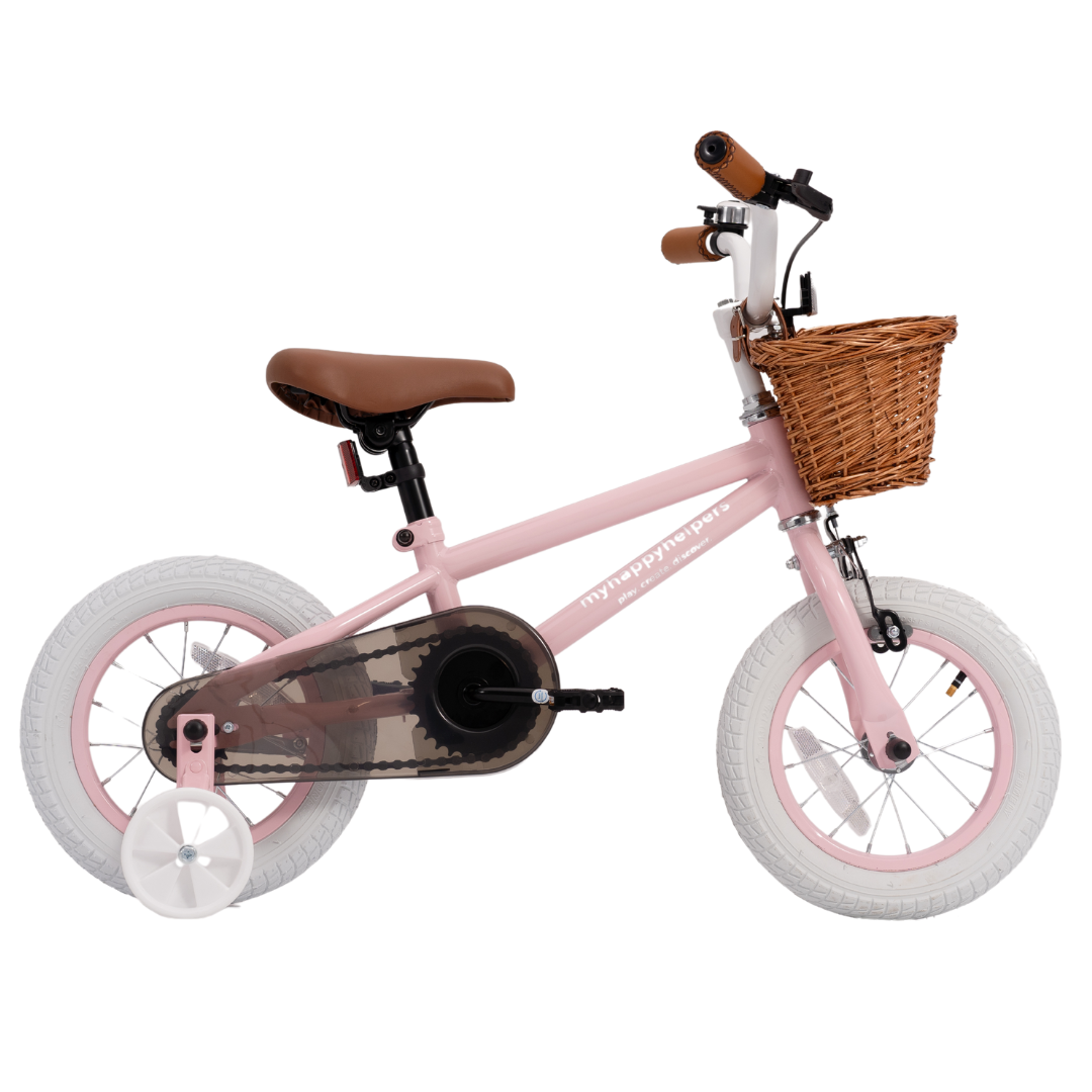 Pedal and Ride Steel Bike Bundle - Rose Pink