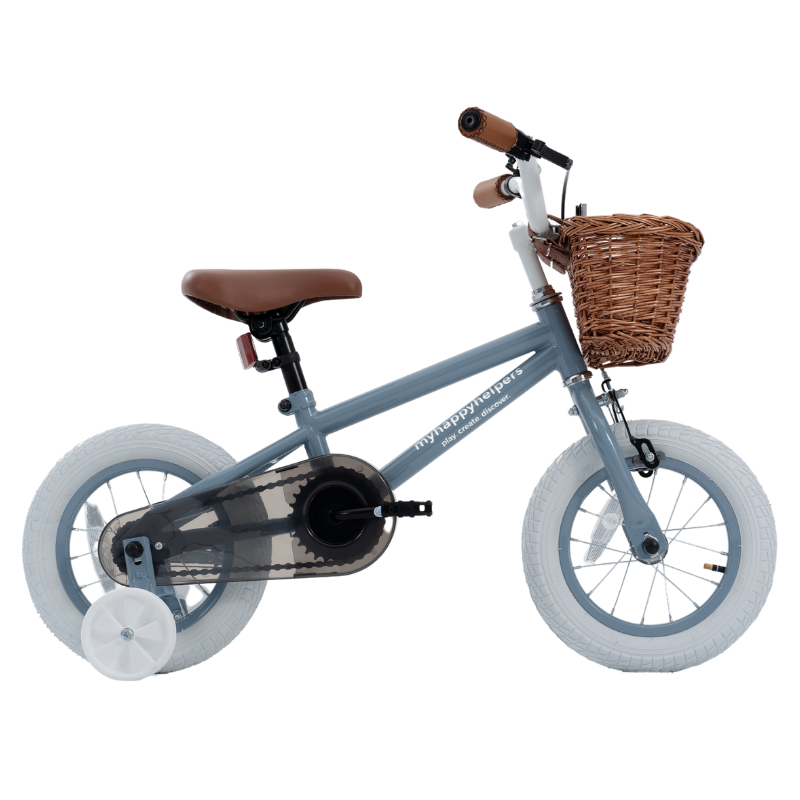 Pedal and Ride Steel Bike Bundle - Slate Blue