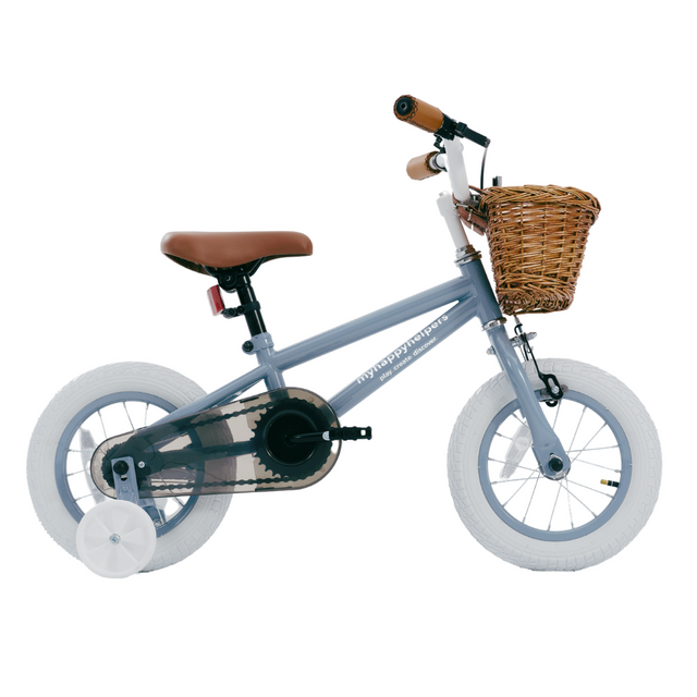 Pedal and Ride Steel Bike Bundle - Slate Blue