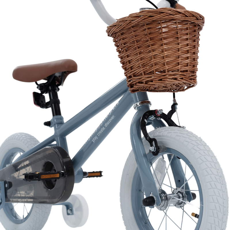 Pedal and Ride Steel Bike Bundle - Slate Blue