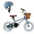 Pedal and Ride Steel Bike Bundle - Slate Blue