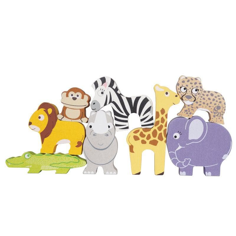 Petilou Africa Stacking Animals & Bag