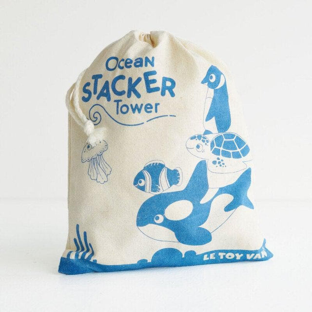 Petilou Ocean Stacking Animals & Bag