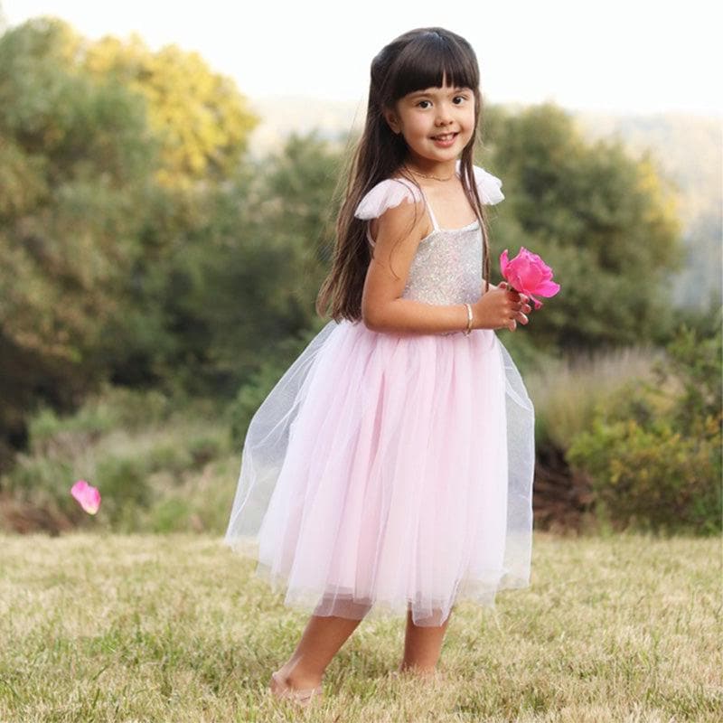 Pink Sequins Princess Dress