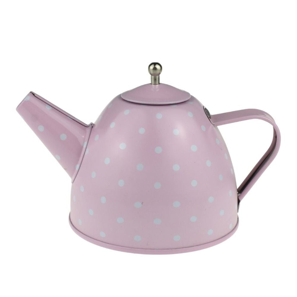 Pink Tin Tea Set in Suitcase 15pcs