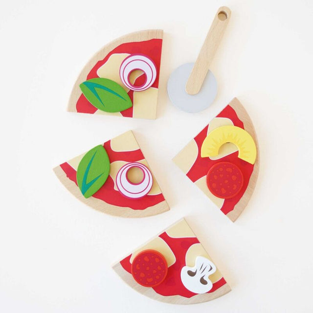 Pizza & Toppings with Slice Cutter