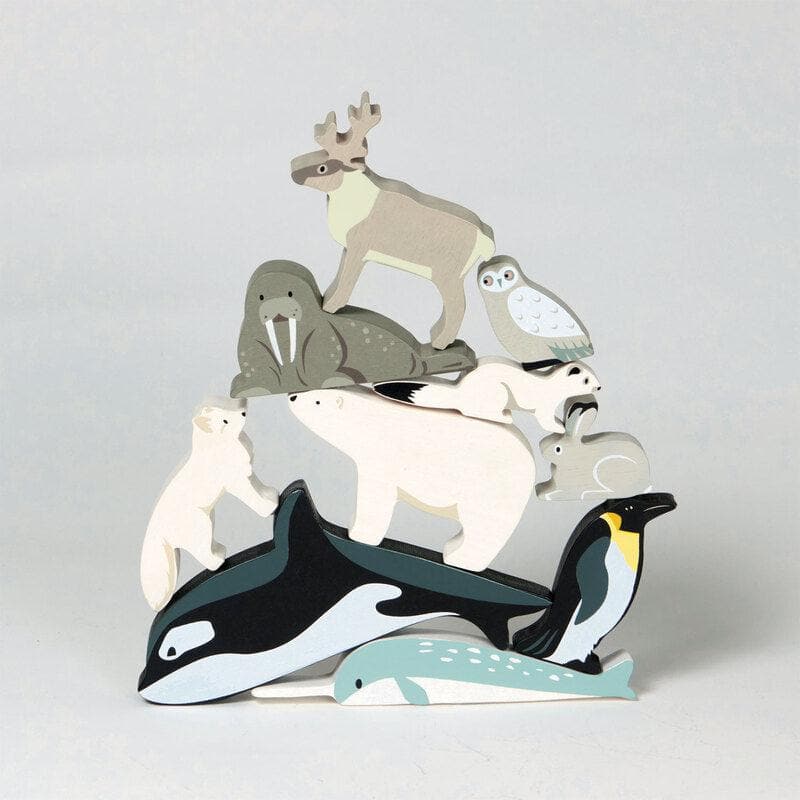 Polar Animals Display Shelf Set