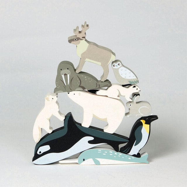 Polar Animals Display Shelf Set