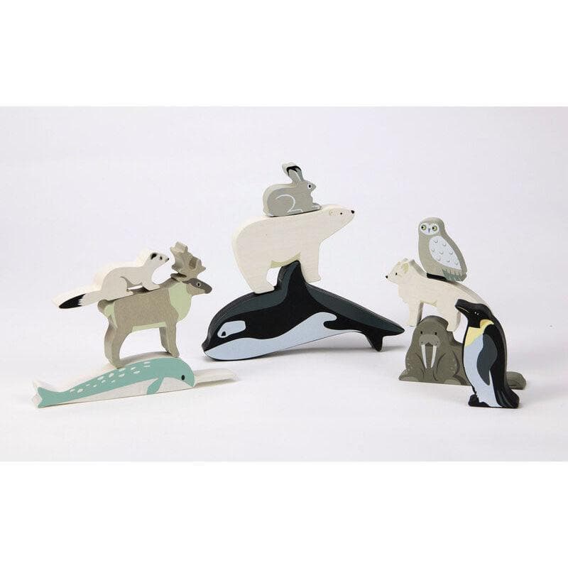 Polar Animals Display Shelf Set